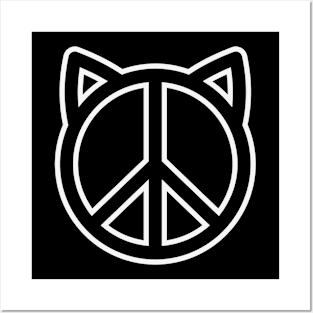 Peace like a puss Posters and Art